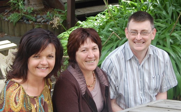 (Left to right) Project Manager Tania McInnes, Western Community Board chair Tracy Dalton and council Economic Development Officer Gary Gabbitas who will drive the coast-to-coast cycleway project forward.